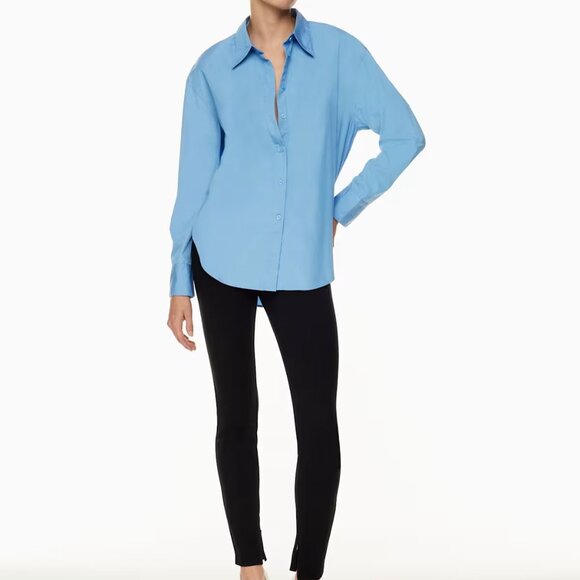 Babaton Aritzia Button Up Blouse Size L NWT - Picture 1 of 7